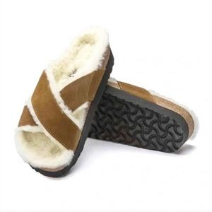 Birkenstock Daytona Shearling Sandal Size 39